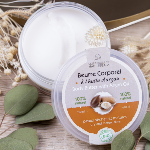 beurre corporel à l'huile d'argan