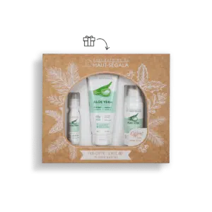 Packshot produit coffret beauté à l'Aloe Vera