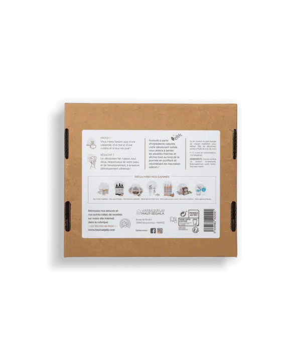 Packshot produit dos du coffret dédorant solide