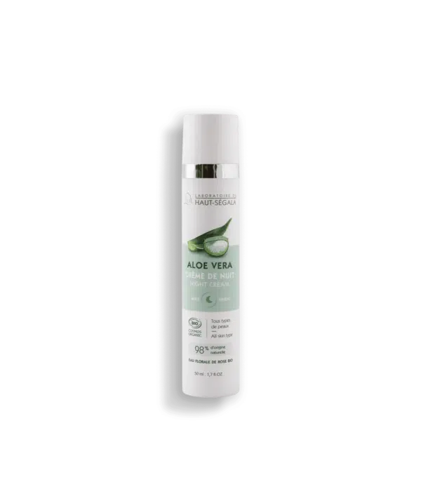 Packshot produit crème de nuit Aloe Vera