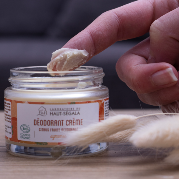 texture déodorant crème agrumes