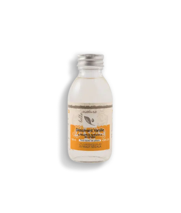 Packshot produit dissolvant vanille