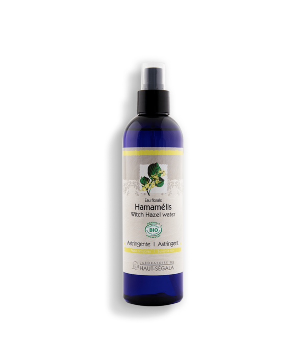 Packshot produit eau florale d'hamamélis