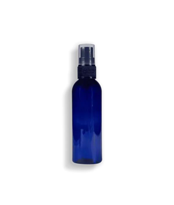 Packshot produit flacon pet bleu 100ml
