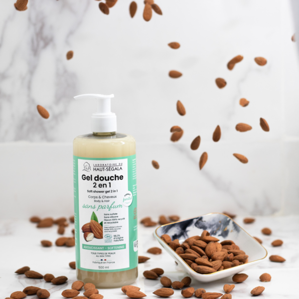 gel douche 2 en 1 sans parfum