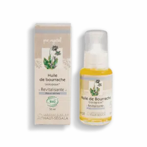 Packshot produit huile de bourrache biologique