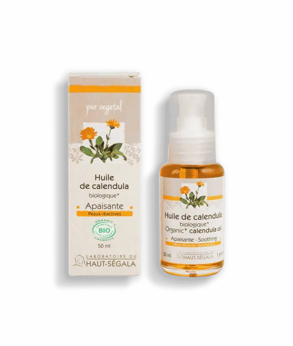 Packshot produit huile de calendula