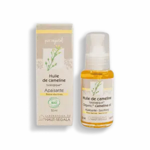 Packshot produit huile de cameline biologique