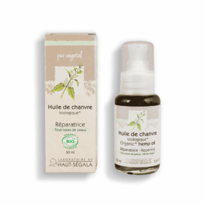 Packshot produit huile de chanvre 50ml