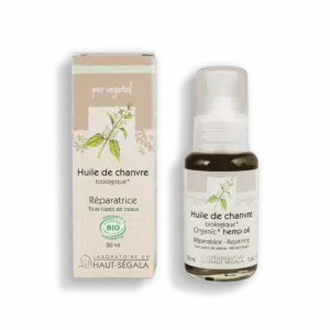 Packshot produit huile de chanvre 50ml