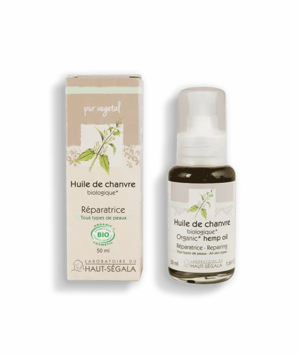 Packshot produit huile de chanvre 50ml