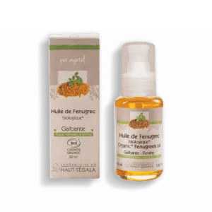 Packshot produit huile de fenugrec biologique