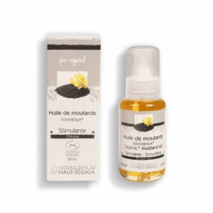 Packshot produit huile de moutarde biologique