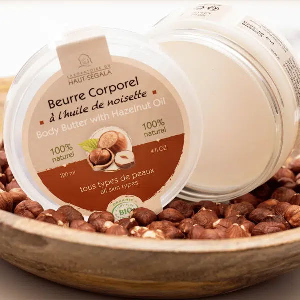 Beurre corporel de noisette