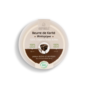 Packshot produit beurre corporel de karité 120ml