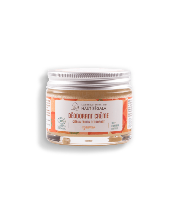 Pot d'un déodorant crème Agrumes