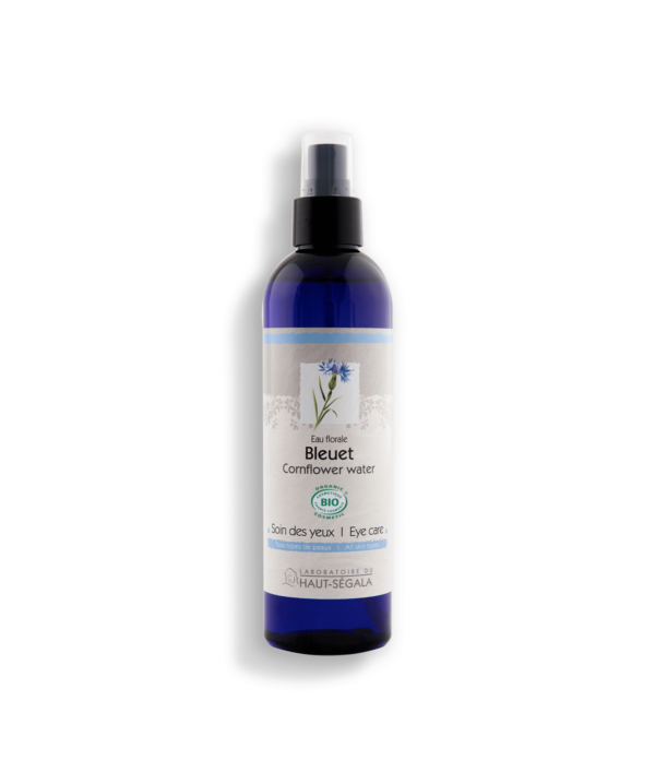 Flacon d'eau florale de bleuet