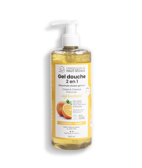 Packshot produit gel douche Agrumes