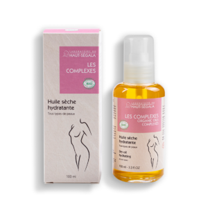 Packshot produit huile sèche hydratante