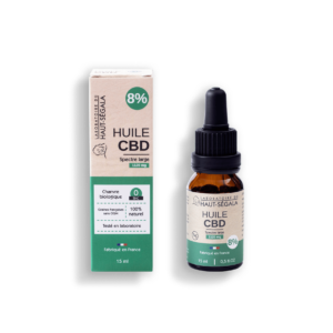 Packshot produit huile CBD 8%