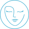 Logo tous type de peaux représenté par un visage