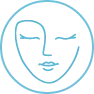 Logo tous type de peaux représenté par un visage