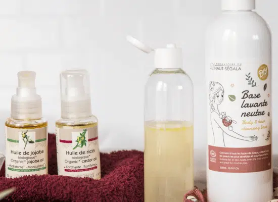 recette shampoing et gel douche