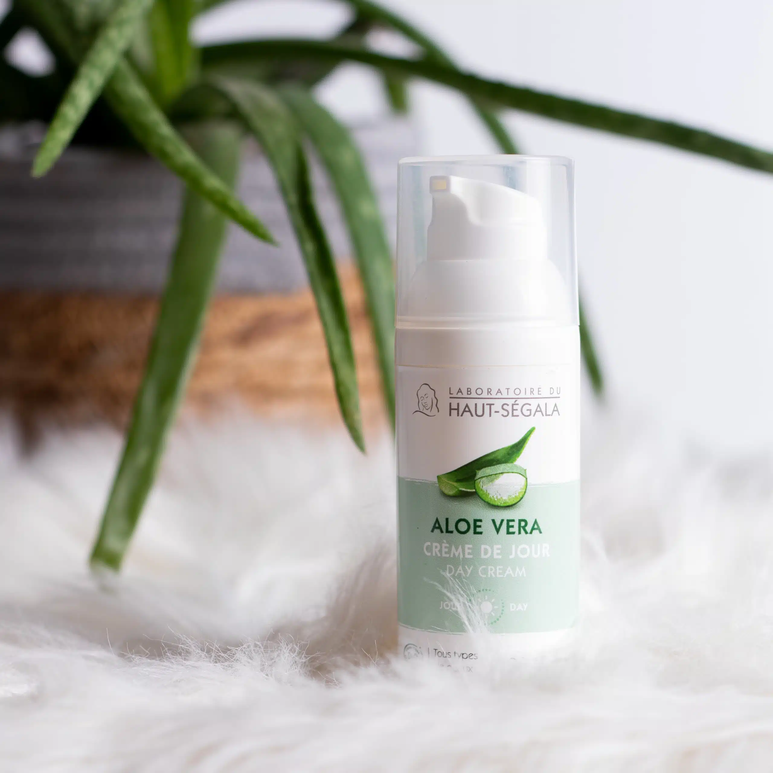 crème de jour à l'aloe vera.