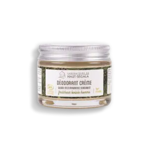 Packshot produit déodorant crème fraicheur boisée homme